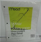 19330 1540 -Notebook paper biology heavyweight 10ct 11X8.5in