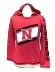 NE Husker hoodie shirt youth red 10/12