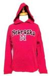 NE Husker hoodie red w/daisies 7/8