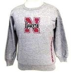 NE Husker sweatshirt screenprint pink 4