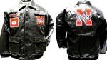 NE Husker jacket distress leather-like 16/18