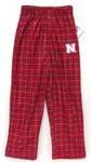 NE Husker flannel pants plaid red S4