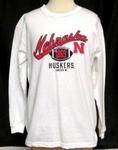 NE Husker shirt L/S youth white large