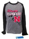 NE Husker shirt L/S youth grey 7/8