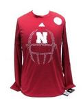 NE Husker L/S shirt climalite red youth helmet dot 6x/7