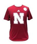NE Husker shirt climalite youth red dot N 10/12