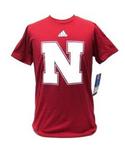 NE Husker shirt youth red w/wht N patch 14/16