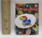 00051KU -KU Jayhawks Button 2.25in