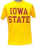 ISU t-shirt gold w/ red letters small