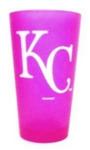 277065KC - KC Royals glass frosted pink 16oz