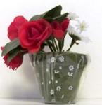 6256 - Floral Potted Silk Flowers Asst 5inch