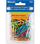 204 522 -Paper clips regular colored 200ct