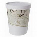 KH32A - Cup Solo 32oz Combo Paper Container w/lid 250/cs