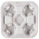 M51-0032 - Beverage Carrier 4 Cup 8-32oz Molded Fibre 300ct