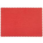 PP125 - Placemat Red 9.75x14 Scallop 1000ct