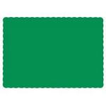 PP147 - Placemat Jade Grn 9.75x14 Scallop 1000ct