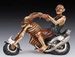 SU-76 - Zombie bike rider blue 6inH