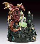SY-84 - Dragon w/castle LED burgundy 4-7/8in
