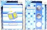 01573H - Hanukkah thank you notes w/ envelopes 6ct asst