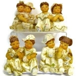 07311 - Figure Boy & Girl Sitting 3.5inch Asst
