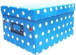 10848 - CD Box Turquoise/W Polka Dot