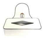 KKE5198W - Tissue box enamel white