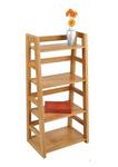 OM06150 - Bookcase oak 4 shelf 21.75Wx14inDx44.25H