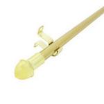 96000 - Cafe Rod Brass 66in-120in, D-3/4in