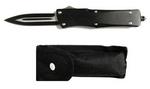 WNS-IT-7304 - Knife black handle auto with clip 9in