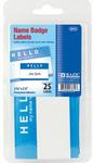 3812 522 - Labels name badge 25pk