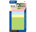 5102 522 - Stick on notes 3in x 3in 4-50ct packs pastel