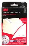 6300-FS - Labels file folder white 252ct