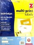 Z34908 - Labels laser/inkjet address 1/2-1-3/4in 400ct