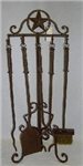 21095 - Fireplace kit 4pc metal star