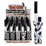 W3306 - BBQ lighter mini black & white 25/disp