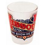 31703MO - MO shot glass frost w/ gold banner