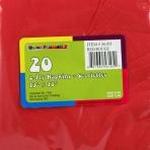 56105 - Napkins luncheon red 13x13in 20ct