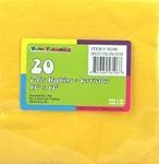 56106N - Napkins luncheon bright yellow 13x13in 20ct