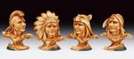 PDX-59 - Figure indian wood look 4.5inH