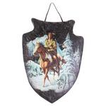 STB1410 - Arrowhead w/brave on horse 13x10in