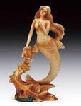 PDJ-747 - Figure mermaid wood look 7.25inH