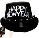 NY264671 - New Year Hat Fabric 8 LED Asst PPR