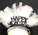 NY526114 - New Year Tiara Feathered PPR