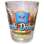18034ND - North Dakota shot glass elements