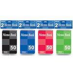 501 522 - Memo book 4x6in open end 50sheets 2pk
