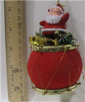chr-orn. santa drum 2pk