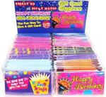 BDAY-FGCH - Gift card holder flashing/music asst