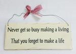 WP336 - Plaque making a living 10in