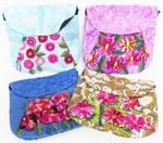 LEF-P - Purse small embroidered flower w/ strap
