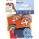 12/4444 - Page markers religious 12ct